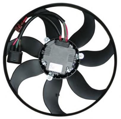 47389 NRF ventilador elétrico de esfriamento montado (motor + roda de aletas esquerdo)