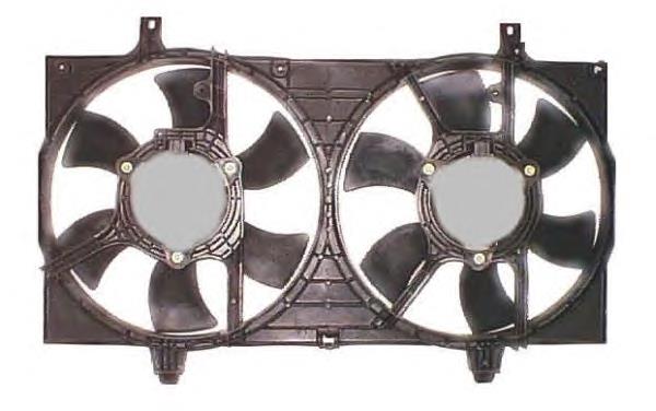 Ventilador elétrico de esfriamento montado (motor + roda de aletas) para Nissan Almera (N16)