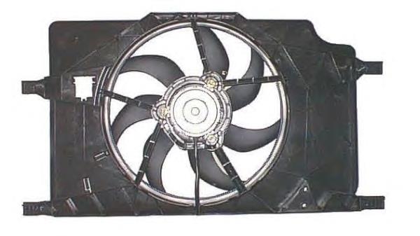 7701050192 Renault (RVI) ventilador elétrico de esfriamento montado (motor + roda de aletas)