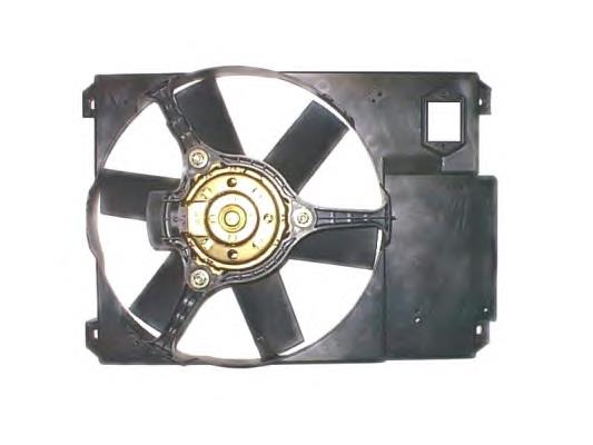 47351 NRF difusor do radiador de esfriamento, montado com motor e roda de aletas