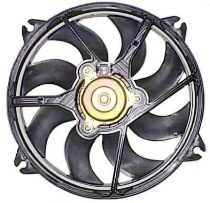 47347 NRF ventilador elétrico de esfriamento montado (motor + roda de aletas)