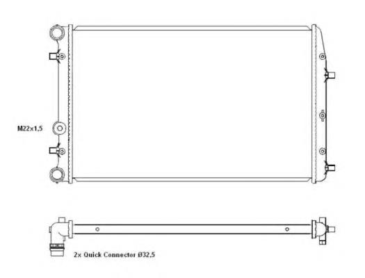 50542 NRF radiador de esfriamento de motor