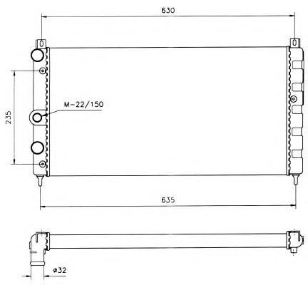 50560 NRF radiador de esfriamento de motor