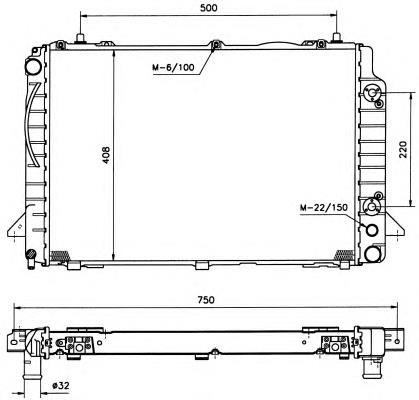 50530 NRF radiador de esfriamento de motor