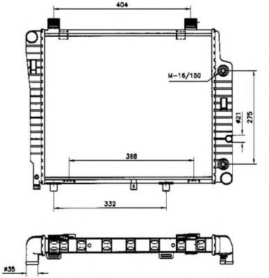 50534 NRF radiador de esfriamento de motor