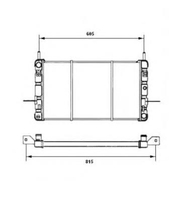 Radiador de esfriamento de motor 506217 NRF