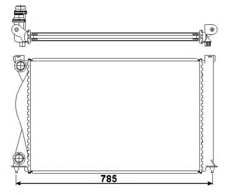 AC230018 Maxgear radiador de esfriamento de motor