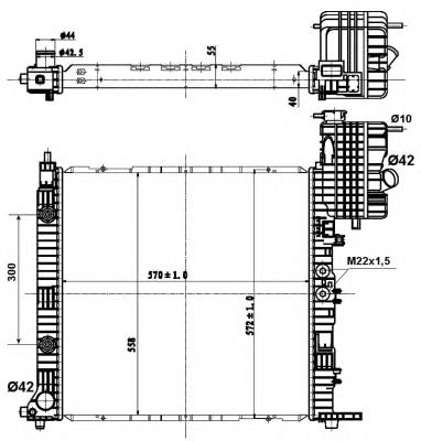 50581 NRF radiador de esfriamento de motor