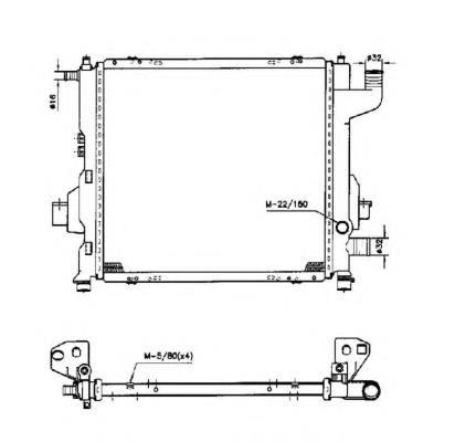 Radiador de esfriamento de motor 50569 NRF