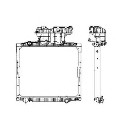 Radiador de esfriamento de motor 50588 NRF