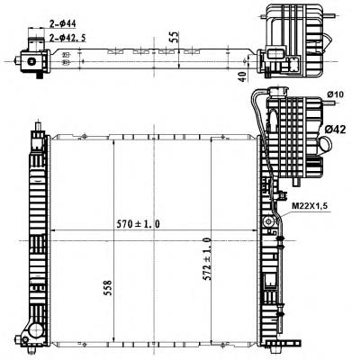 50583 NRF radiador de esfriamento de motor