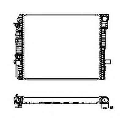 970500040364 Mercedes radiador de esfriamento de motor