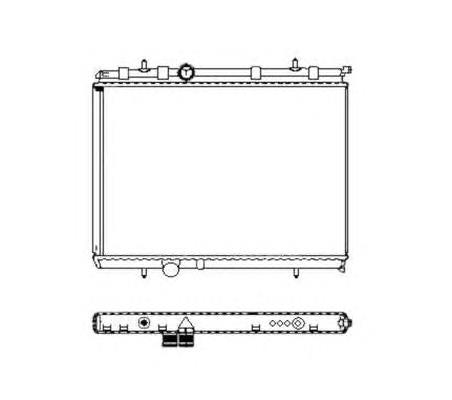 9647510780 Peugeot/Citroen radiador de esfriamento de motor