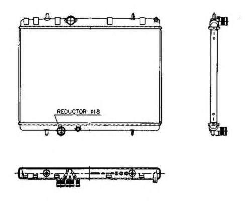 50436 NRF radiador de esfriamento de motor