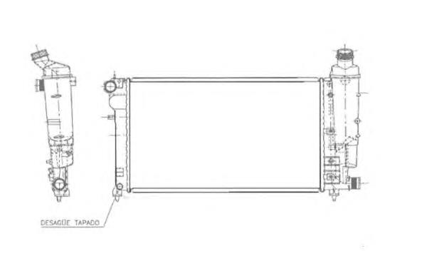 50471 NRF radiador de esfriamento de motor