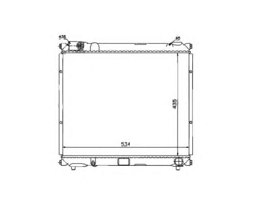 ADK89826 Blue Print radiador de esfriamento de motor