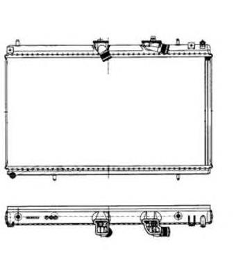 50443 NRF radiador de esfriamento de motor