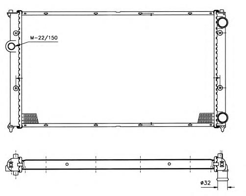 50458 NRF radiador de esfriamento de motor