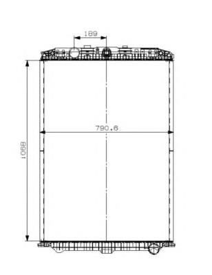 1861737 DAF radiador de esfriamento de motor