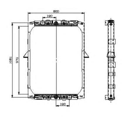 509551 NRF radiador de esfriamento de motor