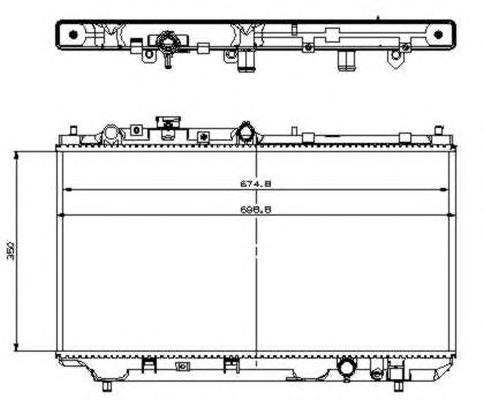 RF2L15200C Mazda radiador de esfriamento de motor