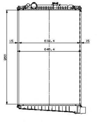 1668227 DAF radiador de esfriamento de motor