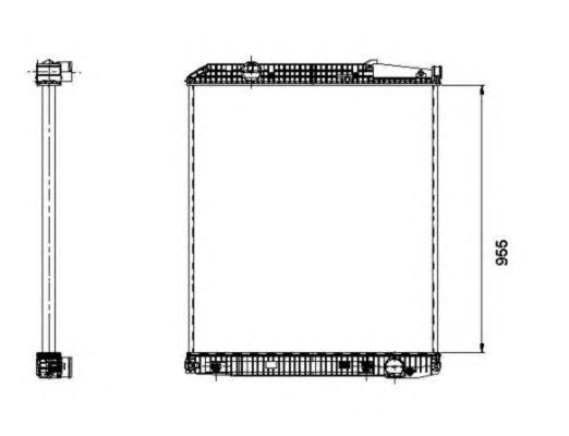 A9425003303 Mercedes radiador de esfriamento de motor