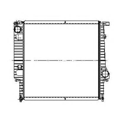 Radiador de esfriamento de motor 509626 NRF