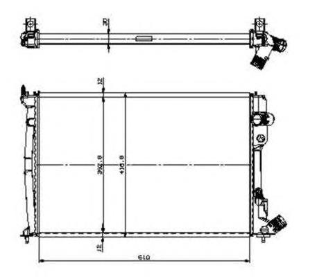 509602 NRF radiador de esfriamento de motor