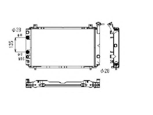 506860 NRF radiador de esfriamento de motor