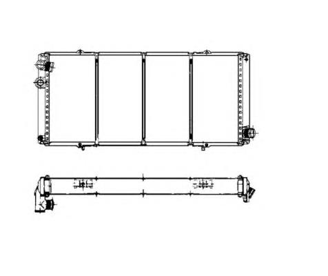 Radiador de esfriamento de motor 507114 NRF