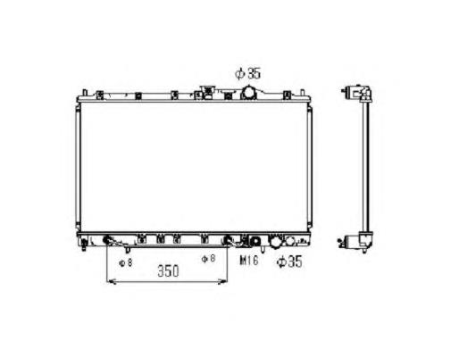 MB660565 Mitsubishi radiador de esfriamento de motor