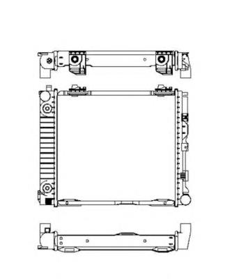 507676 NRF radiador de esfriamento de motor