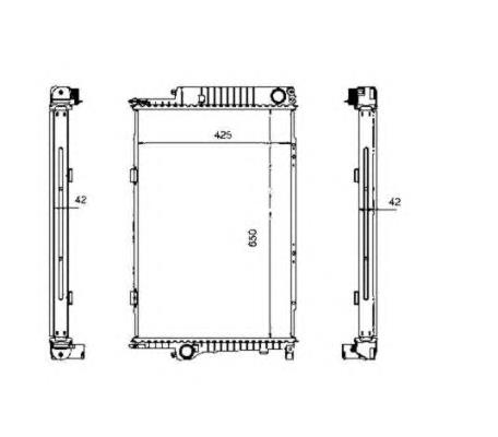 507620 NRF radiador de esfriamento de motor