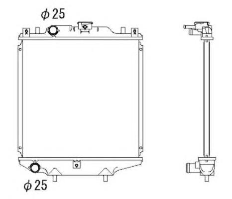 Радиатор охлаждения двигателя NRF 507643 цена, от 41.22 USD