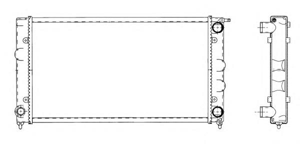 509501 NRF radiador de esfriamento de motor