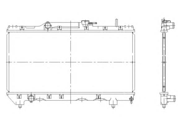 507590 NRF radiador de esfriamento de motor