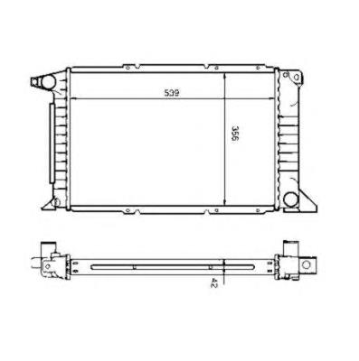 1671829 Ford radiador de esfriamento de motor