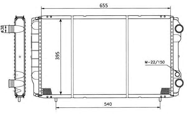 50403 NRF radiador de esfriamento de motor