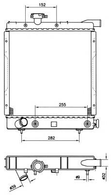 50399 NRF radiador de esfriamento de motor