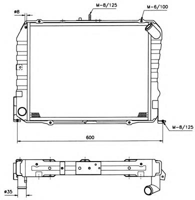 503962 NRF radiador de esfriamento de motor