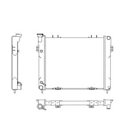 Radiador de esfriamento de motor 50201 NRF