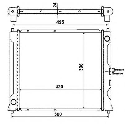 Radiador de esfriamento de motor 50120 NRF