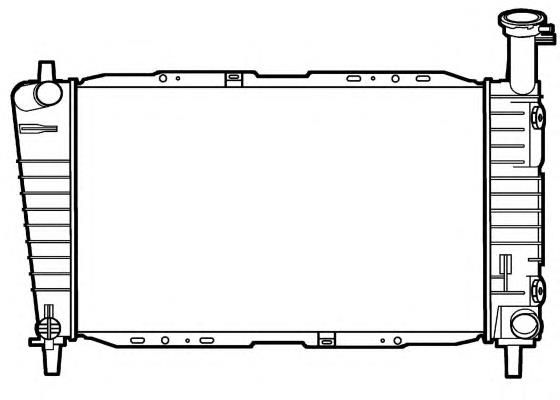 Radiador de esfriamento de motor 50317 NRF