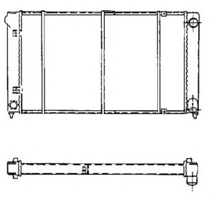 503003 NRF radiador de esfriamento de motor