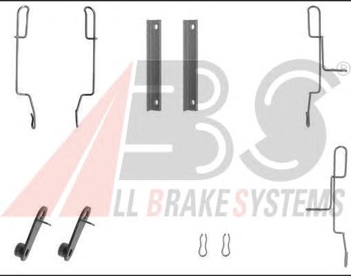 1188Q ABS kit de molas de fixação de sapatas de disco dianteiras