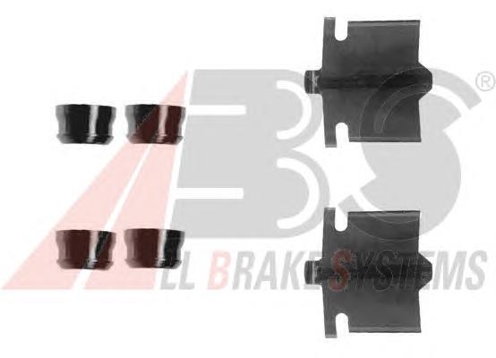 Комплект пружинок крепления дисковых колодок, передних ABS 1084Q цена, от 4.14 USD
