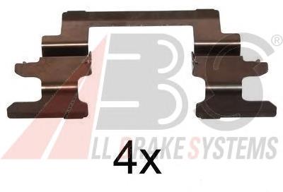 Комплект пружинок крепления дисковых колодок, передних ABS 1236Q цена, от 5.97 USD