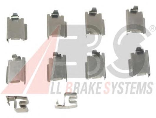 Комплект пружинок крепления дисковых колодок, передних ABS 1246Q цена, от 2.39 USD