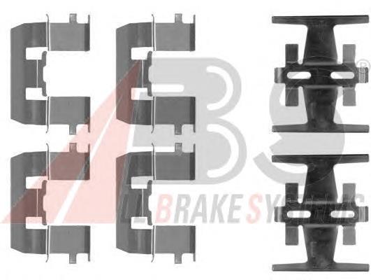 Комплект пружинок крепления дисковых колодок задних ABS 1208Q цена, от 13.49 USD